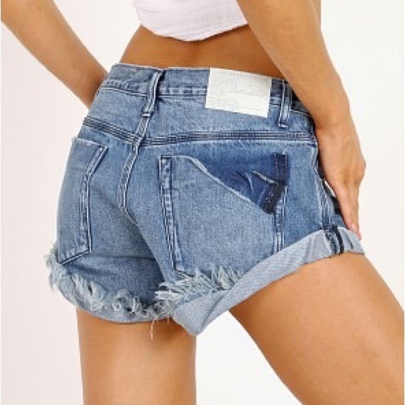 One Teaspoon Bandits Denim Shorts Pacifica - Picture 1 of 6